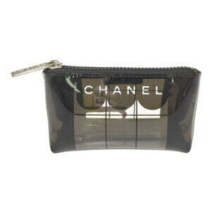 Chanel Perfume Cosmetic Pouch Vanity Black